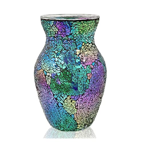 Vase en verre mosaïque YRYRYW pour casser la monotonie d'une pièce