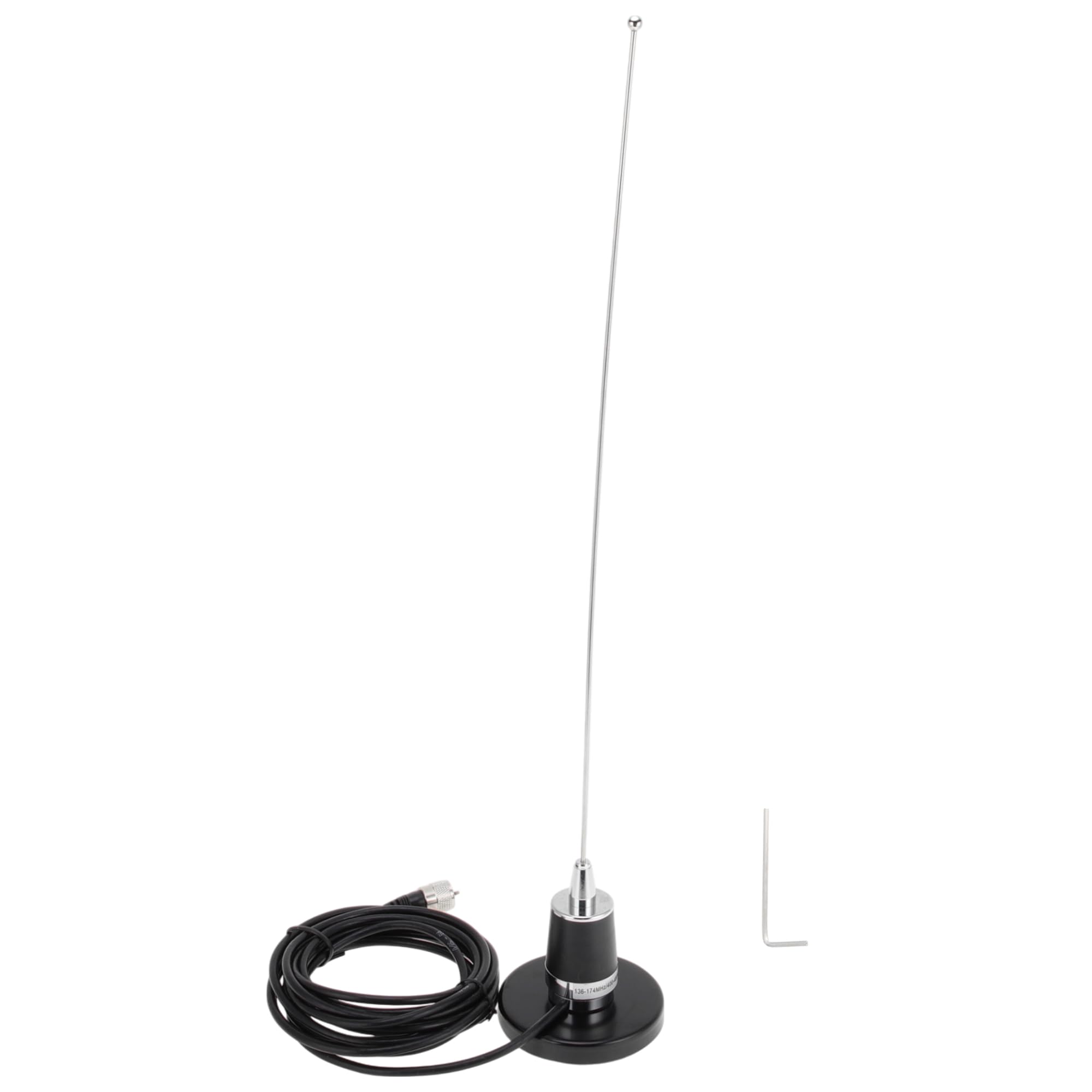 Antenne Ventouse pour Voiture Camion 1pc Noir 60cm Câble 300cm