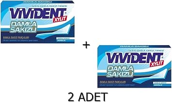 Vivident XYLIT Damla Sak z  Aromal   ekersiz-Tatland r c l   erit Sak z 26g 2 ADET