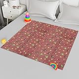 Kuber industries Baby Sheet | Reversible Baby Plastic Layer | Crib Cover for Kids | Bed Wetting Protector | Mattress Sheet for Newborl| Toddler Bed Sheet | 100x100 CM | Maroon