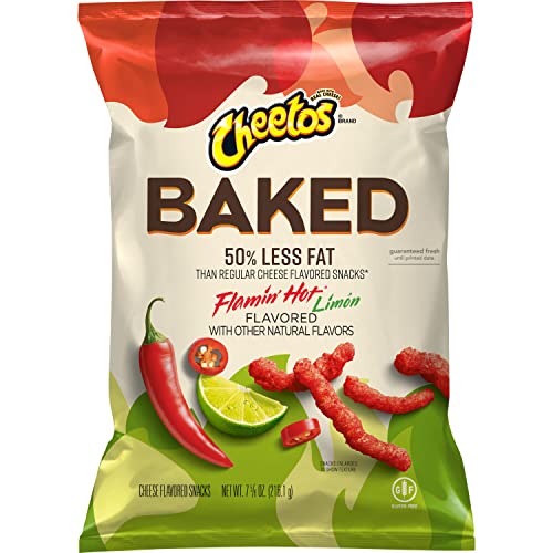 Baked Cheetos Crunchy, Flamin' Hot Limon, 7.625oz Bag