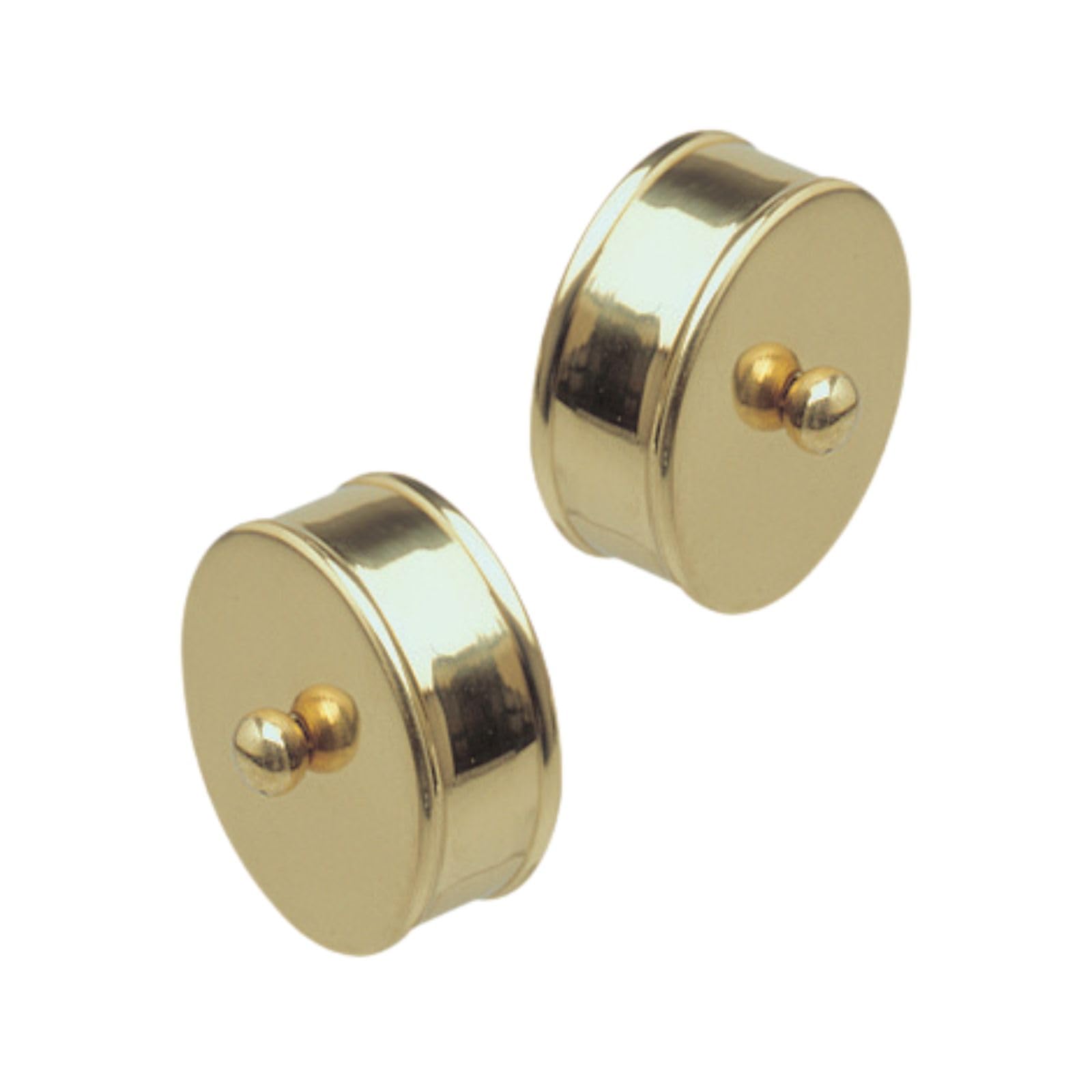 Jackson Woodturners Brass Medium End Caps – Pair of 54mm Handrail End Caps for Staircases, Banisters & Railings