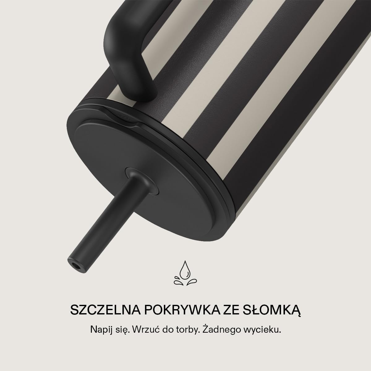Burga Kubek 1,2 L z Uchwytem i Słomką – Szczelny Kubek Termiczny, utrzymuje napoje gorące przez 12 h i zimne przez cały dzień, kompatybilny z uchwytami na kubki, kubek podróżny ze stali nierdzewnej