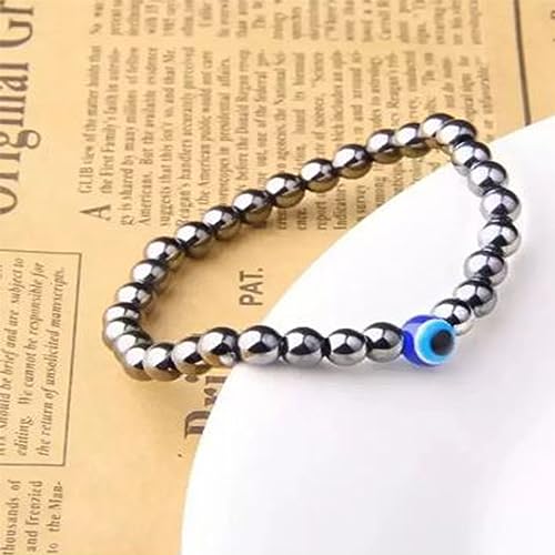 Image of Honbon Fancy Designer Beads Evil Eye Charms Bracelet,Handmade Unisex Nazar Bracelets,Friendship Band for All -Girls, Boys, Men & Women