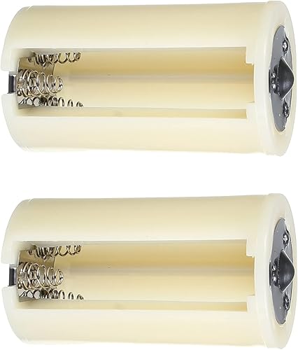 Vista 28 de Heyiarbeit 2 unids AA a D Tamaño Conexión Paralela Adaptadores de Batería Convertidor Casos Adaptador D Blanco