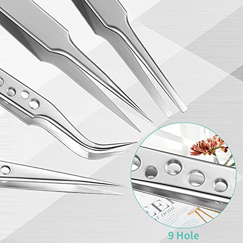Honoson HONOSON-SETS TWEEZERS-06 8 Pcs Tweezers Set Stainless Steel Tweezers Forceps thumb #2