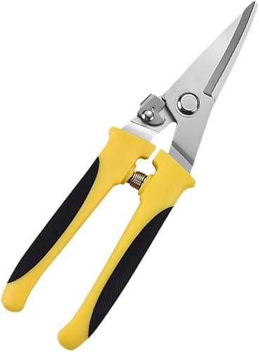 Balacoo Cortador de canal de ahorro de acero inoxidable Tijeras resistentes Tijeras de servicio Tijeras multipropósito de hoja de cizalla de Pp