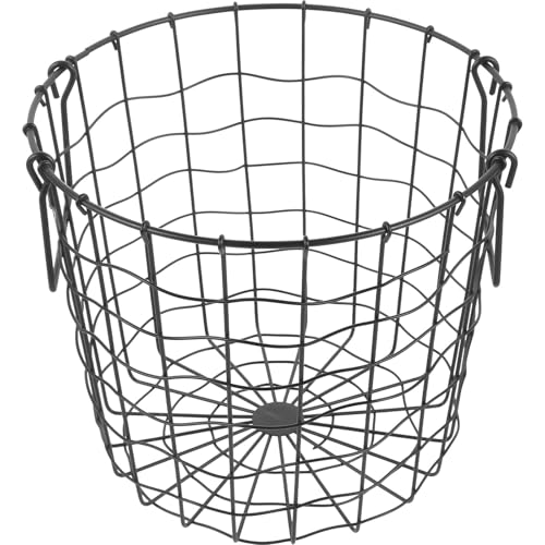 Catálogo para Comprar On-line Cestas de leña - 5 favoritos. 50 UKCOCO Cesta de Leña Redonda de Hierro Negro para Chimenea, Portaleños Portátil y Resistente Base Antideslizante, Organizador de Leña para Interior y Exterior, Soporte para...