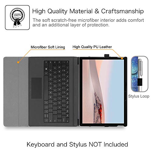 Fintie Case For Microsoft Surface Go 3 (2021) / Surface Go 2 (2020) / Surface Go (2018) - Multiple Angle Viewing Portfolio Business Cover, Compatible With Type Cover Keyboard (Galaxy) #TOP7