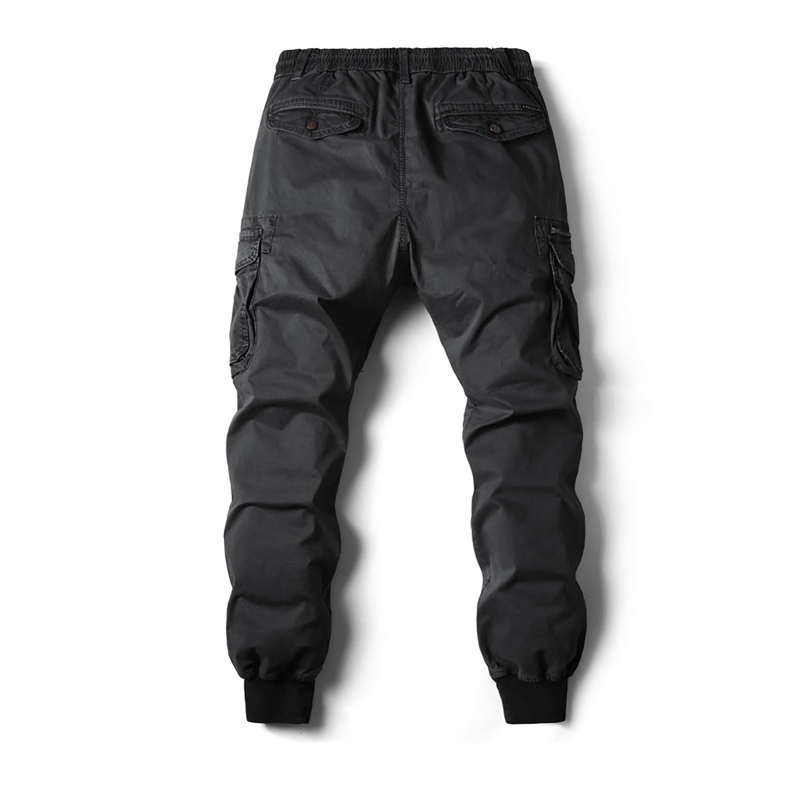 KHIRVWL Herren Hose Cargo Jogging Pants, Lässige Cargo-Hose Slim Gym Sporthosen Sommer Track Pants Arbeitshose Männer Tactical Hose Atmungsaktiv Outdoor Funktionshose Reißverschlusstasche für Männer