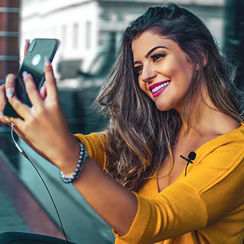 Lms Lavalier Lapel Microphone Omnidirectional Condenser Lav Mic With Extension Cord Professional Recording Mic Clip On Microphone For Iphone Android Pc Camera For Youtube #TOP4