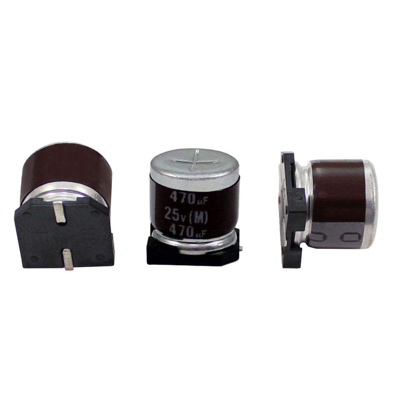 Elko condensator 10x radiaal 470µF 25V | SMD elektrolytische condensator tot 105°C | 470uF elektrolytische condensator van Elna