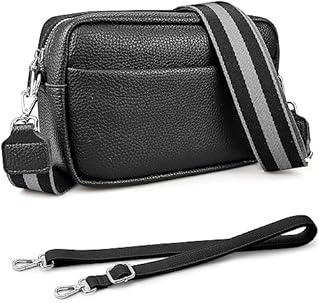 twirush Women's Cross Body Bag, Faux Leather, Casual Shoulder Bag with Roomy Space & Two Adjustable, Detachable Straps - Ideal for Shopping, Work, Travel, and Daily Use