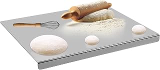 Stainless Steel Cutting Board 30 x 40 cm, Kitchen Chopping Board, Heavy Cutting Board for Cooking, Baking Bread Restaurant for Kneading, for Meat, Vegetables for Kitchen Bar