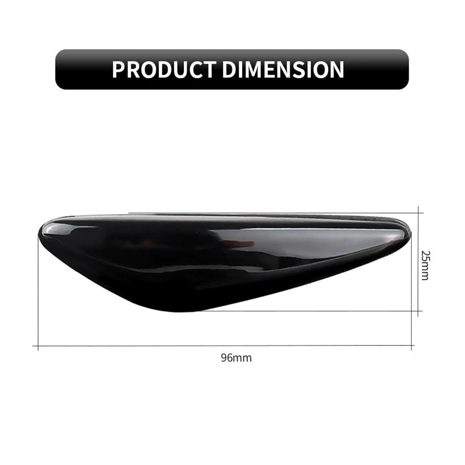 XENITE Señal de Giro del Espejo 2 Uds LED Indicador Lateral Dinámico Del Coche Luz Intermitente Lámpara De Señal Luz De Señal De Giro Para 6 Atenza GH 2008 2009 2010 2011 2012 (Talla : Dynamic)