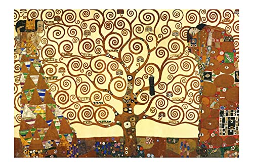 Gustav Klimt L'arbre de vie affiche encadrée pour salon et bureau élégant