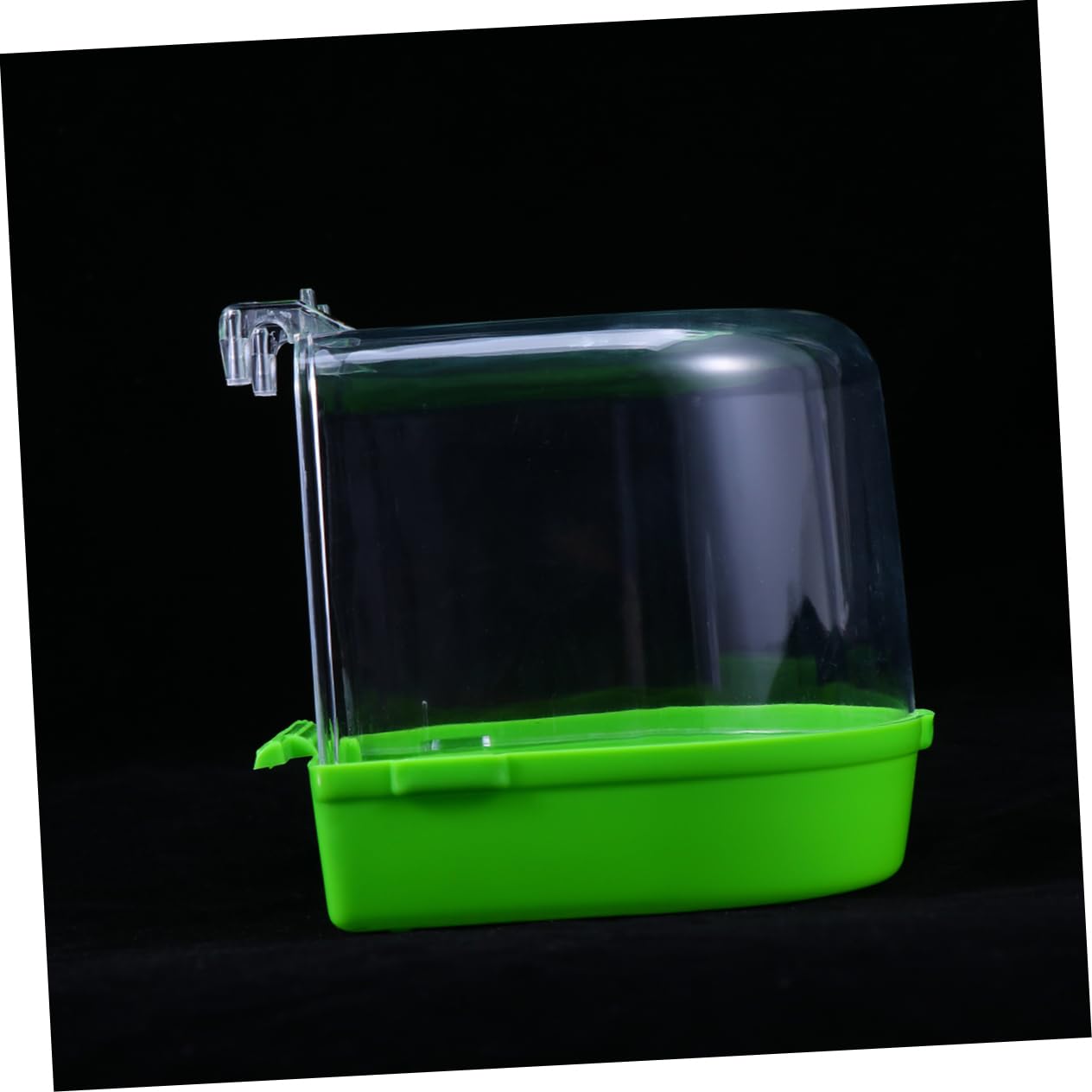 BESPORTBLE 3 Pz Gabbia da Bagno per canarino per Uccelli Alimentatore di Vermi di Pesce Green Gabbie Uccelli Coperto per Gli Uccelli Bagno di Pappagallo Coperto l'uccello Accessori Staffa