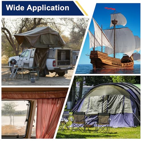 Hicdaw 150 PCS Canvas Snap Kit with 2 Pcs Setting Tool, Marine Grade Stainless Steel 3/8\" Socket Canvas Snap Button Fastener Kit, Snap Fastener Kit for Boat Cover Furniture(Silver)