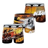  KTM Lote de 3 calzoncillos para niño, naranja, 10-12 años