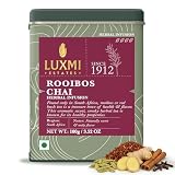 Luxmi Estates - Rooibos Chai - Rooibos Tea with Spices - Loose Leaf - 100g, 3.52 Oz (50 Cups), Limited Fall Tea with Cinnamon, Cardamom and Clove, Perfect for Relaxation