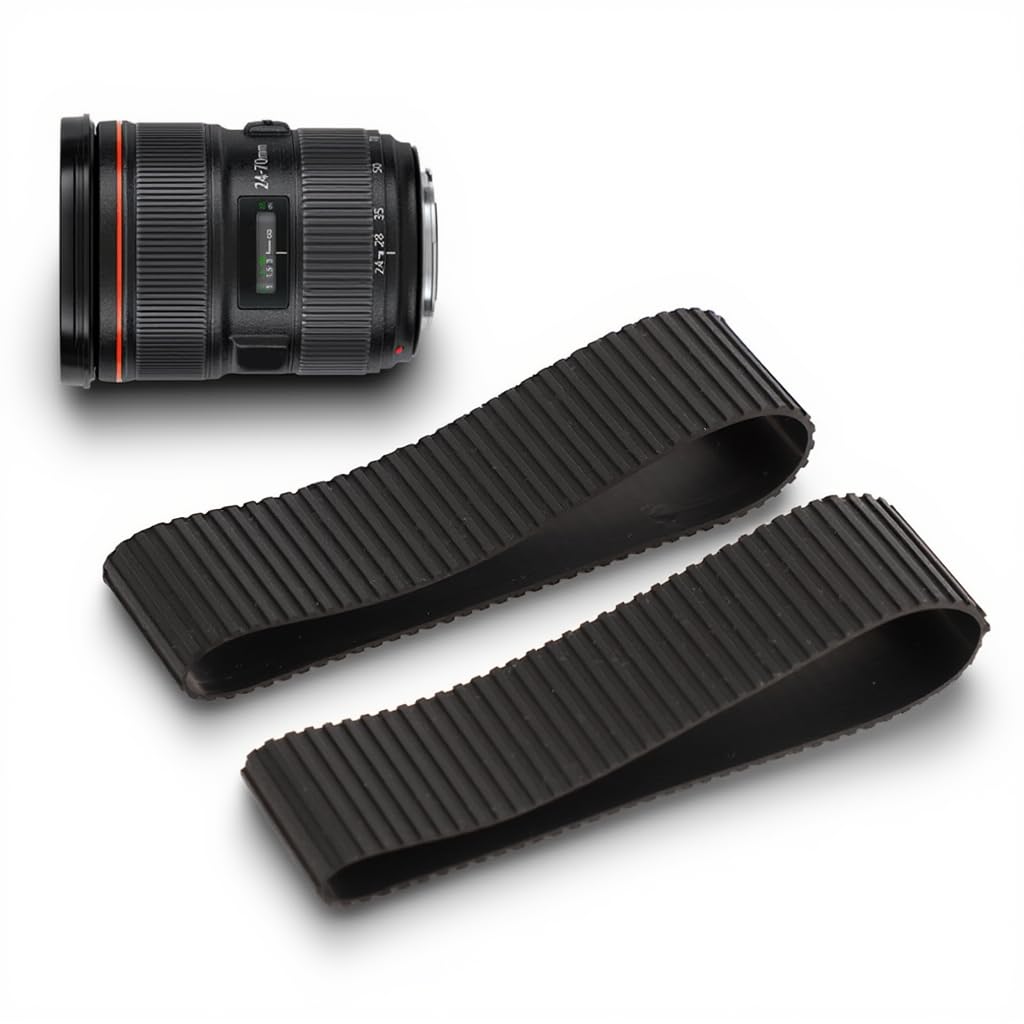 Anello in Gomma per Zoom e Messa a Fuoco della Fotocamera, Accessori per la Riparazione 'Obiettivo per Obiettivo EF 24-70mm F2.8 II, Adatto per Fotocamere Digitali Anello in Gomma per Zoom e Messa a Fuoco della Fotocamera, Accessori per la Riparazione 'Obiettivo per Obiettivo EF 24-70mm F2.8 II, Adatto per Fotocamere Digitali