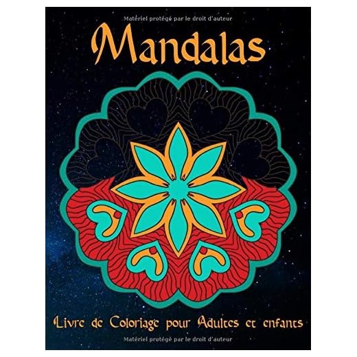 Mandalas: Cahier de coloriage adultes avec 95 Mandalas pour adultes sur fond noir pour des couleurs fantastiques | Modèles de coloriage gratuits au format PDF pour impression