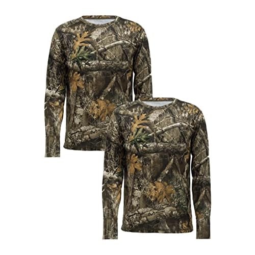 Realtree Mens 2 Pack Long Sleeve Performance Tees