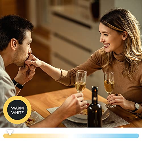 Eglo Connect.z Smart Home E27 LED Filament Light Bulb, G125, ZigBee, app and Voice Control, dimmable, Warm White, 650 Lumen - Image 2