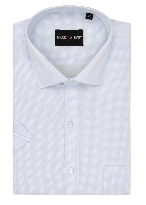 Image of MARK & ALBERT Mens Half Sleeves Printed Shirt