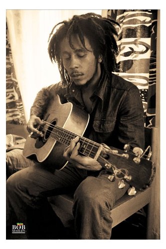 Poster Bob Marley Sepia 61X91.5 Cm - Grande Affiche De Décoration Murale Pour Salon
