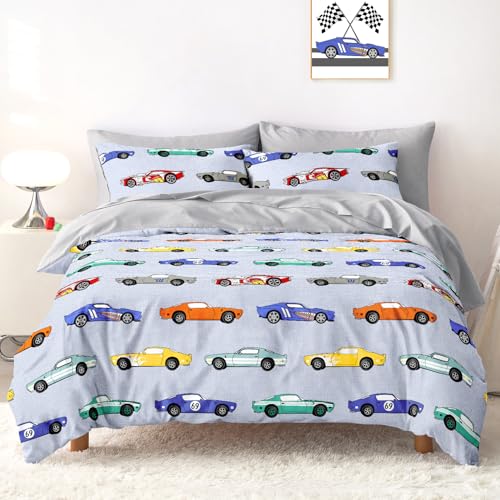 Race Car Bedding Set with Sheets, Twin Size