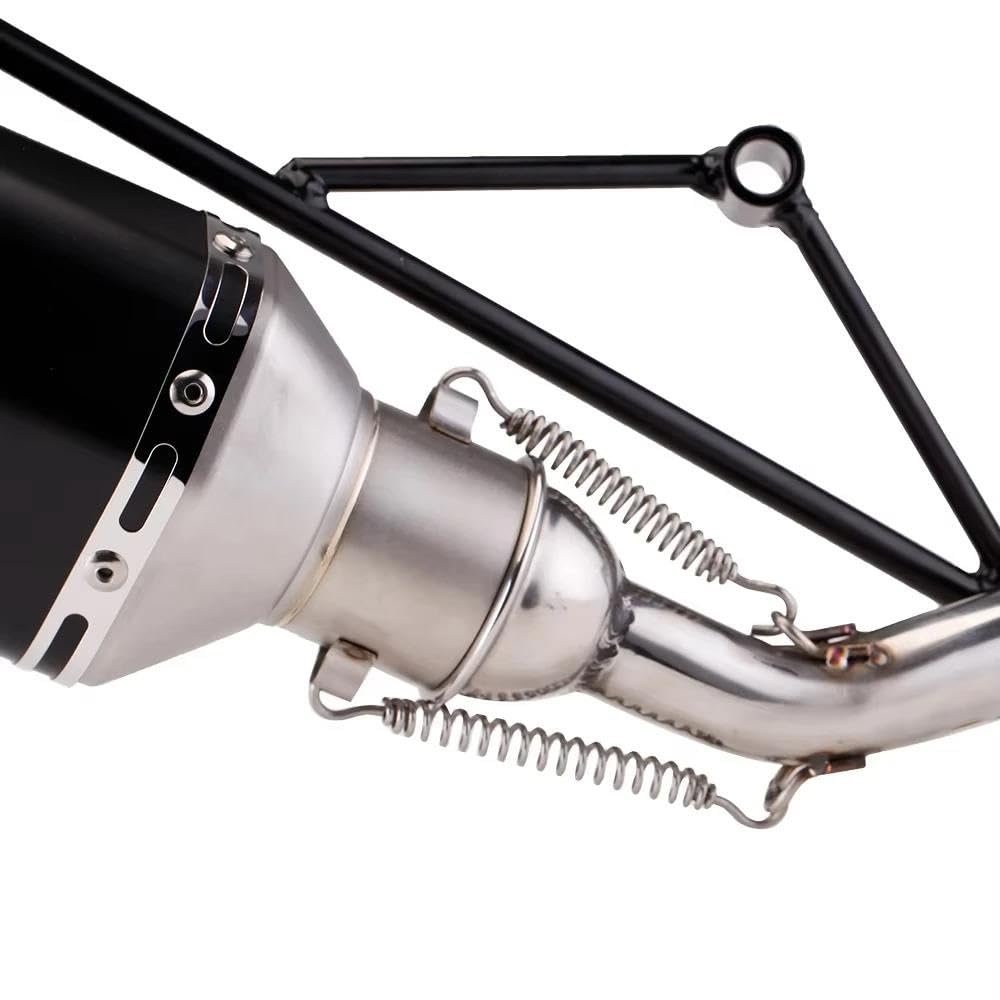 Silenciador Para Sistema De Escape Motocicleta Para Y&amaha GY6 Accesorios Modificación Tubo De Escape Delantero De Acero Inoxidable