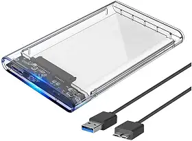 Knup Case Para Hd Externo 2,5 Usb 3.0 Sata 3 + Cabo, Preto, KP-HD012