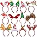 JOYIN Pack of 9 Christmas Headbands with Assorted Design for Christmas Party Supplies and Party Favors (One Size Fits All)