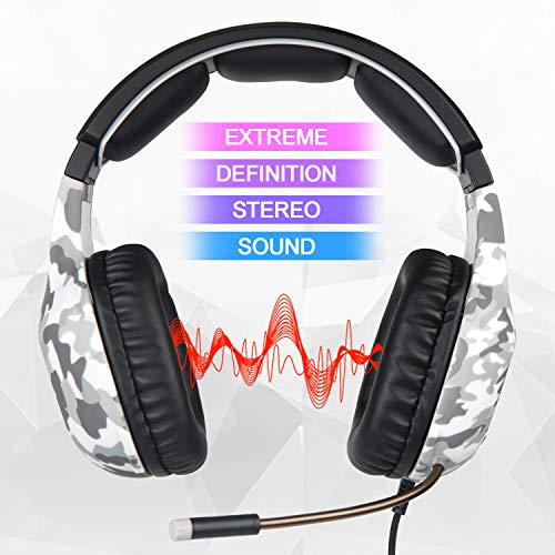 SADES SA818Plus Noise Cancelling Over Ear Headphones Stereo Gaming Headset with Mic,Volume-Control, Bass