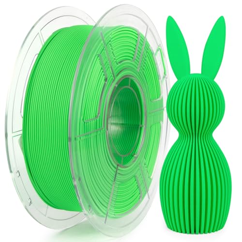Image of iSANMATE Rapid Matte PLA Filament 1.75mm, 3D Printer Filament Matte Filament Apple Green, Fast Printing Speed PLA, Dimensional Accuracy ±0.02mm, 1kg Spool