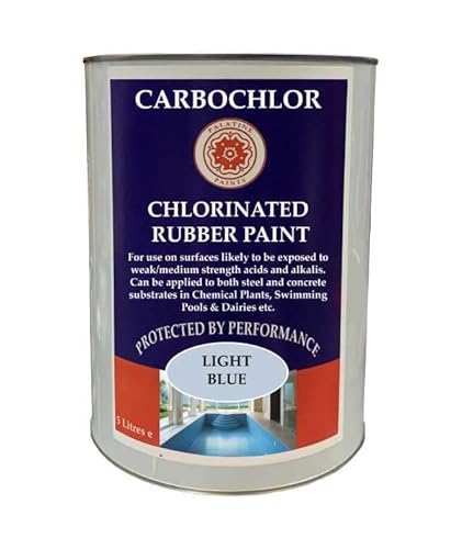 Carbochlor Chlorinated Rubber Paint, Excellent for waterproofing and Durability | 2.5Lt Light Blue