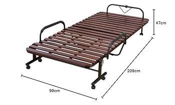 折りたたみパイプすのこベッド　シングル タンスのゲン 折りたたみベッド すのこ シングル ワイド