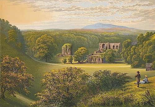 Image imprimer affiche Abbaye de Furness Alexander Lydon, tableau décoration salon 60x90cm