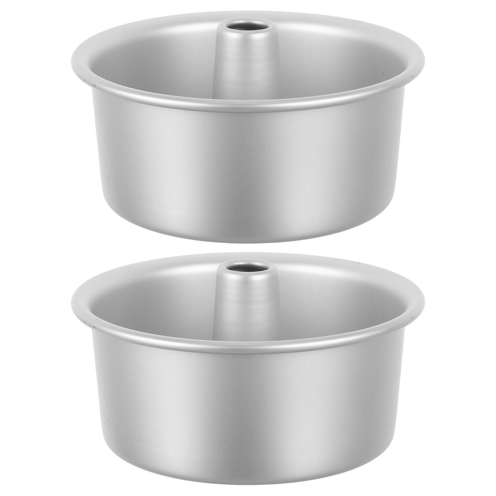 Molde para Tarta de Aluminio con Núcleo Extraíble, Antiadherente y Resistente a Altas Temperaturas, 2 Piezas Redondas para Horno Doméstico y Repostería