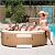 INTEX 28427EH PureSpa Bubble Massage Spa Set Outdoor Inflatable Portable Hot Tub, Includes Energy Efficient Spa Cover, Saltwater System Ready, 6 Person, 85in x 28in