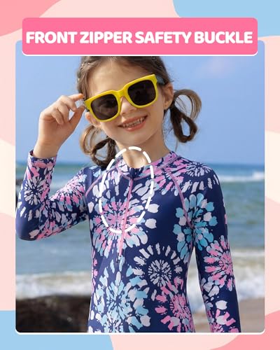 Image of Angel season Girls Swimsuits Kids Bathing Suit One Piece Swimwear with UPF 50+ Cute
