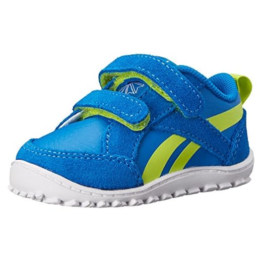 Reebok Ventureflex Chase Shoe (bebê/criança), Prático azul/semitransparente amarelo/branco, 6 Infant