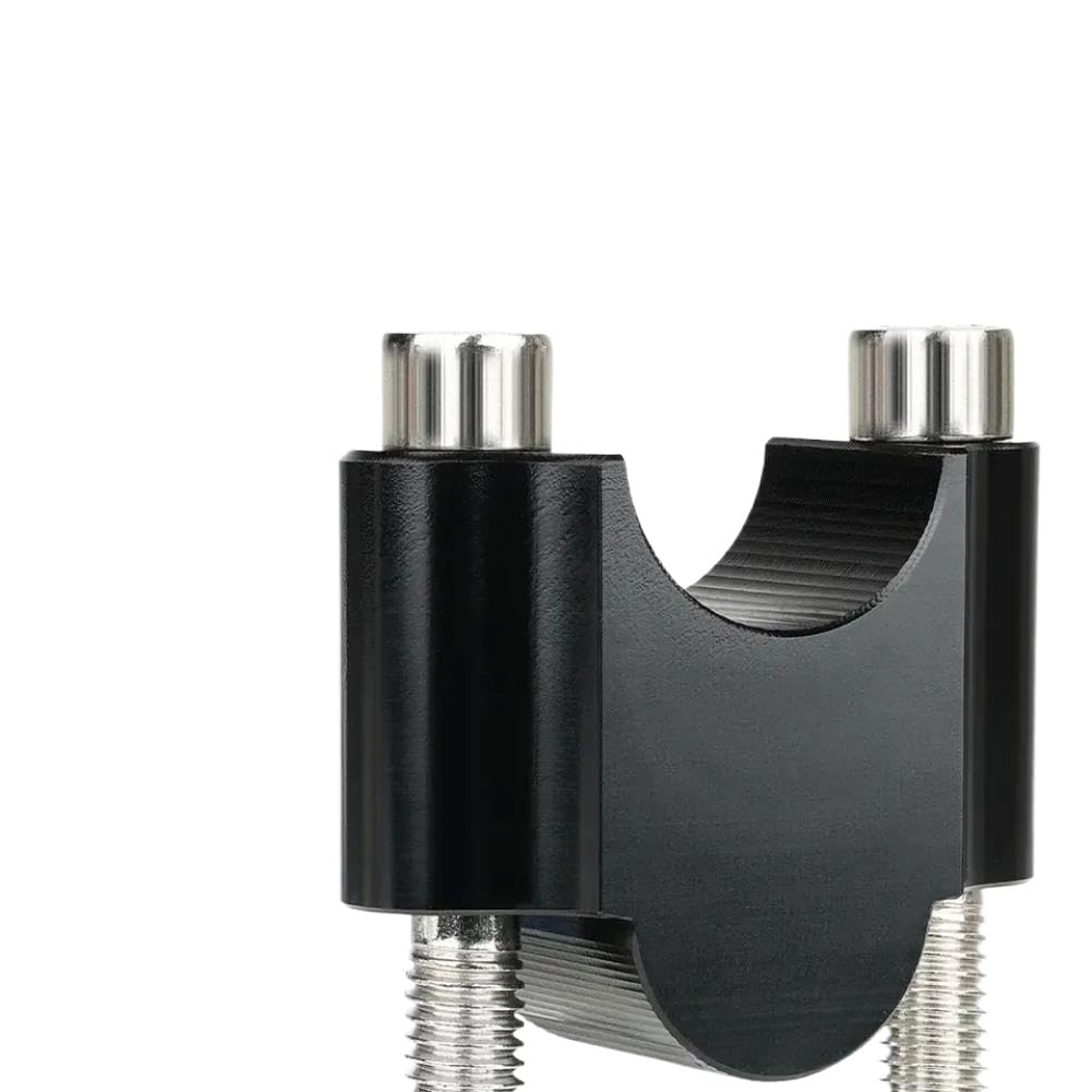 Abrazadera de mango de montaje de barra elevadora de manillar de motocicleta Compatible con R1200gs MT07 MT09 28mm 1 1/8 pulgadas 22mm 7/8 pulgadas(22mm Black)