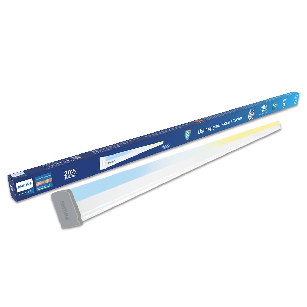 Philips 20W Smart Wi-Fi Tunable White LED Batten Light | App & Voice Control via Alexa & Google Assistant | Energy Efficient Smart Tube Light for Home | Packof 1-picture-28