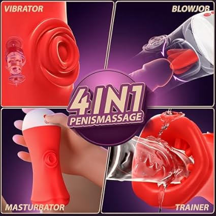 Pangpangmi Masturbádores Masculino Más Vendido, Huevo Masturbador Masculino Juguetes Sexuales con 9 Vibración 9 Lamedura, 3D Vagina Vibradorador Hombre Juguetes Eróticos para Pareja Sexuales Adultos