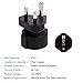 Toptekits South Africa Plug to Europe CEE7/7 Schuko Receptacle Plug Adapter,EU Schuko Female to South Africa Plug Adapter, EU Europe Schuko to 3pin South Africa Power Plug Converter Adaptor