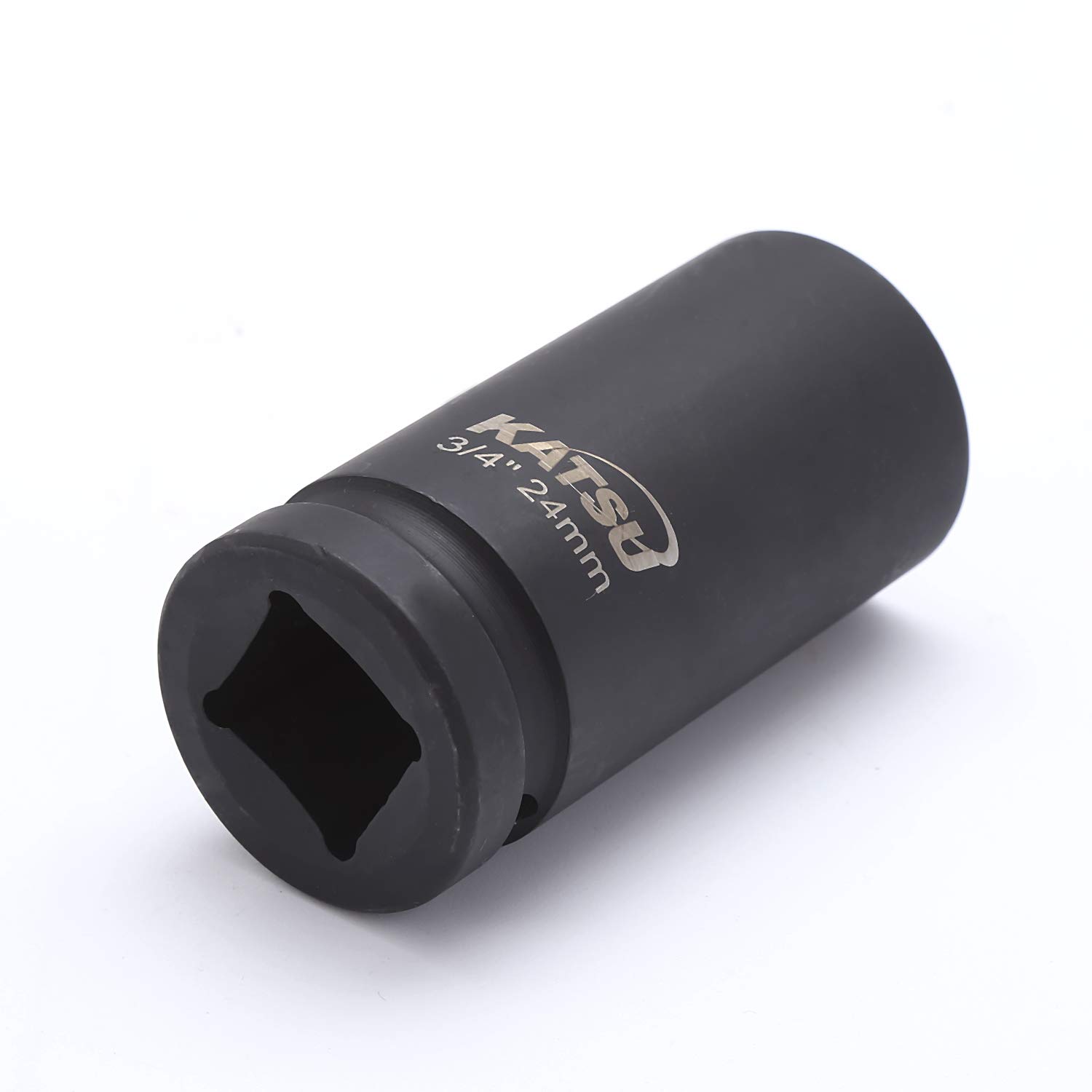 KATSU llaves de vaso impacto de 3/4" 8 Piezas, Juego de llaves de Vaso de Impacto Profundo, llave Métrica Resistente de 22mm a 41mm, Herramienta de Reparación de Motores de Camiones Tractores 420460