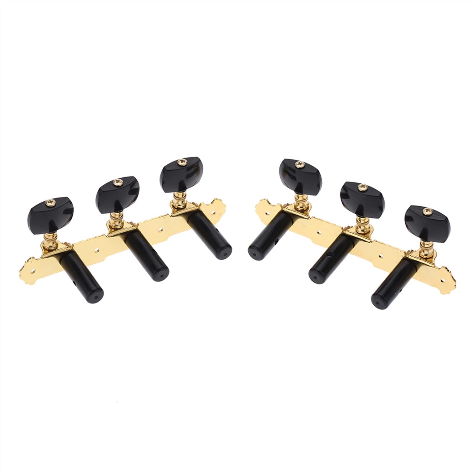 FLFL Gitarren-Mechaniken 1 Paar Vergoldet 3 Maschinenkopf Klassische Gitarrenstring-Tuning-Tasten PEGs