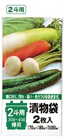 ジャパックス 漬物袋 2斗用/30~40L樽用 透明 TK03